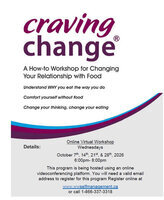 Craving Change®- ONLINE WORKSHOP-- October 7, 2026